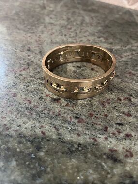 Michael Kors Rose Gold-Tone Chain Link Bangle Bracelet